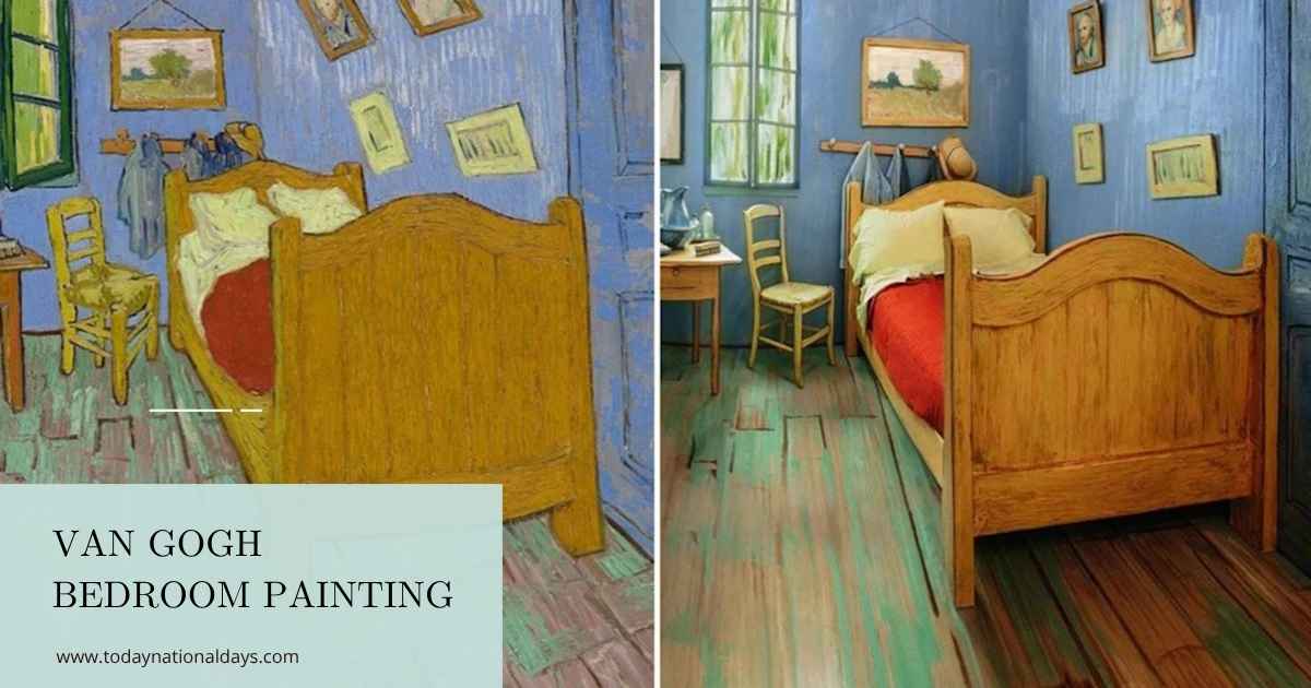 Van Gogh’s Bedroom real and paint Van Gogh’s Bedroom real and paint